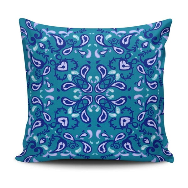 Polštář s příměsí bavlny Cushion Love Azulo Duro, 45 x 45 cm