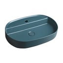 Keramické umyvadlo v petrolejové barvě 60x40 cm Infinity Oval – Sapho