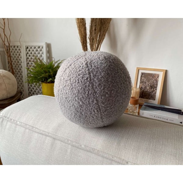 Dekorační polštář z materiálu bouclé ø 25 cm Top – Mioli Decor-image-4