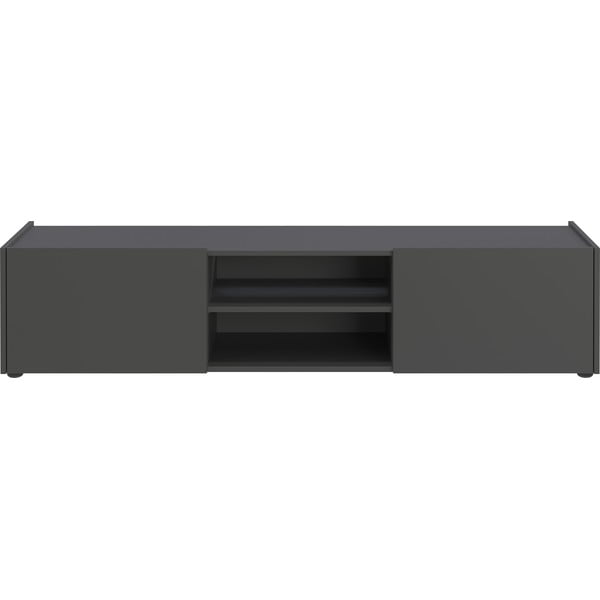 TV stolek v dekoru dubu v antracitovo-přírodní barvě 164x35 cm Schlangen – Germania