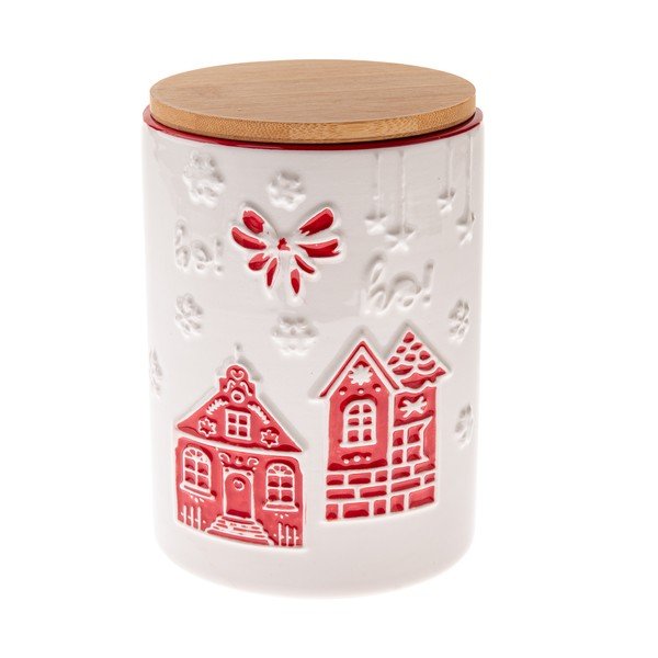 Keramická dóza na sušenky Christmas cottage – Dakls