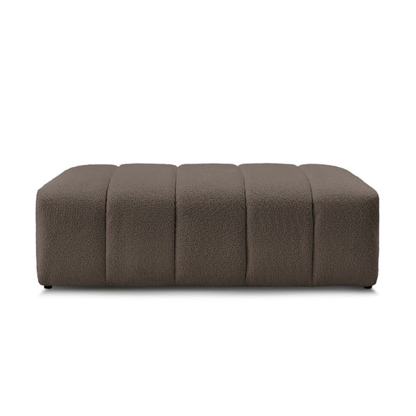 Hnědá podnožka z textilie bouclé Annecy – Bobochic Paris