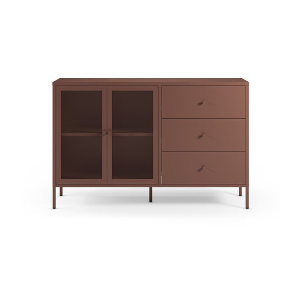 Vínová kovová komoda 140x90x40 cm Fayna – Marckeric