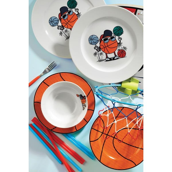 5dílný dětský porcelánový jídelní set Kütahya Porselen Basketball-image-1