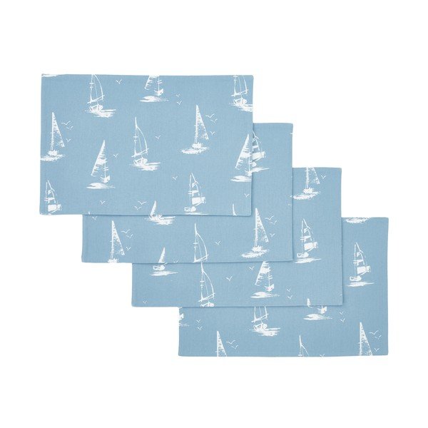 Bavlněná prostírání v sadě 4 ks 30x46 cm Salcombe Boats – Catherine Lansfield