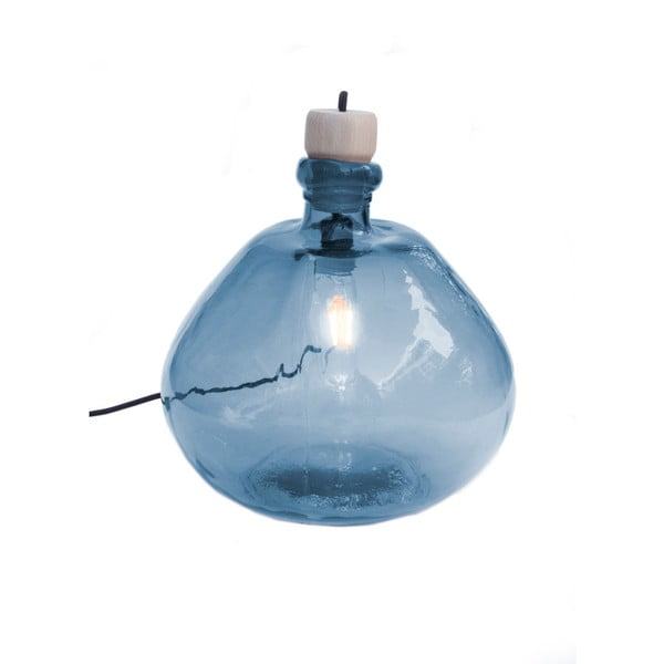 Modré svítidlo z recyklovaného skla Surdic Tropez, ø 22 cm