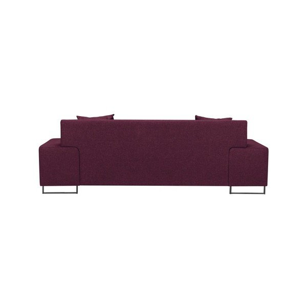 Fialová pohovka s nohami v černé barvě Cosmopolitan Design Orlando, 220 cm-image-4