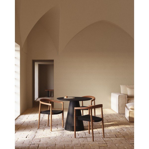 Kulatý jídelní stůl z masivu mindi ø 90 cm Jeanette – Kave Home-image-1