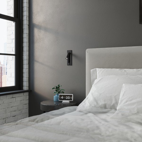 Černé kovové nástěnné svítidlo Chimery – Sollux-image-2