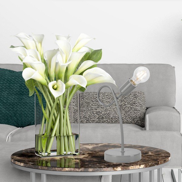 Šedá stolní lampa - LAMKUR-image-3