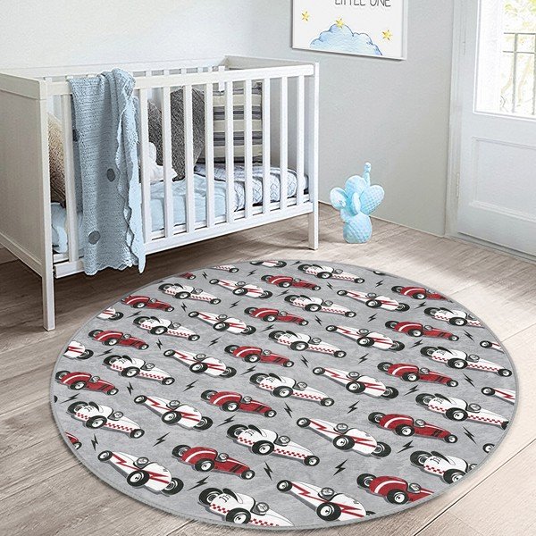 Šedý dětský koberec ø 120 cm Comfort – Mila Home-image-4