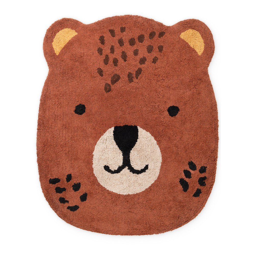 Hnědý pratelný/ručně tkaný bavlněný dětský koberec 120x149 cm Snuggle Berry – Hanse Home