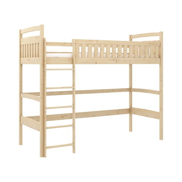 Vyvýšená dětská postel z borovicového dřeva 90x200 cm Mia - Lano Meble