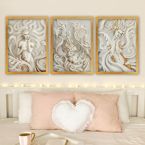 Obrazy v sadě 3 ks 35x45 cm – Wallity-image-1