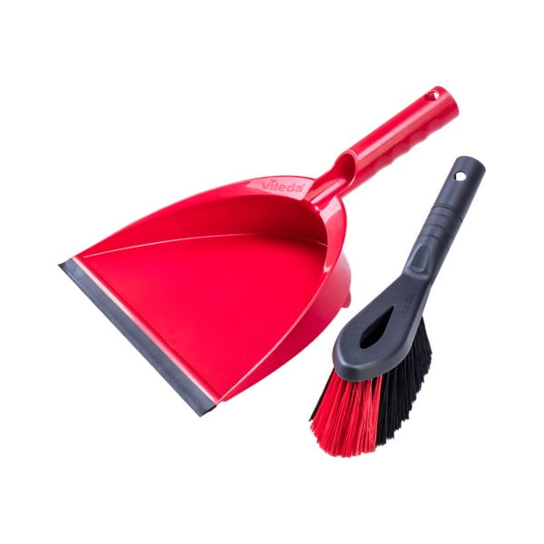 Červený smetáček a lopatka Vileda-image-2