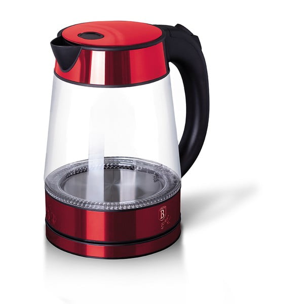 Červená rychlovarná konvice 1.7 l Burgundy Metallic Line - BerlingerHaus-image-2