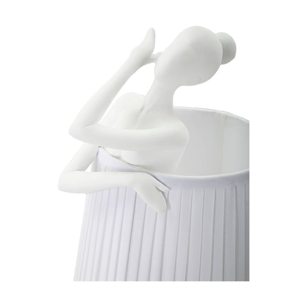 Bílá stolní lampa s textilním stínidlem (výška 62,5 cm) Ballet – Mauro Ferretti-image-3