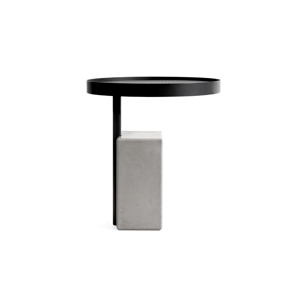 Odkládací stolek s betonovou základnou Lyon Béton Twist, ø 45 cm