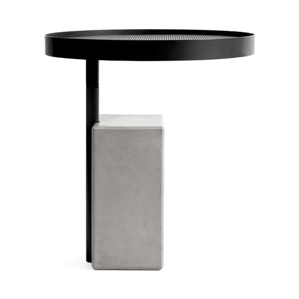 Odkládací stolek s betonovou základnou Lyon Béton Twist, ø 45 cm