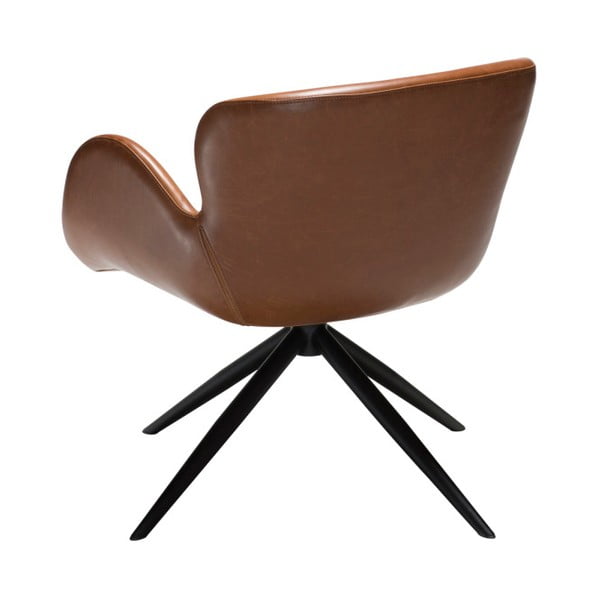 Světle hnědé koženkové křeslo DAN-FORM Denmark Gaia-image-2