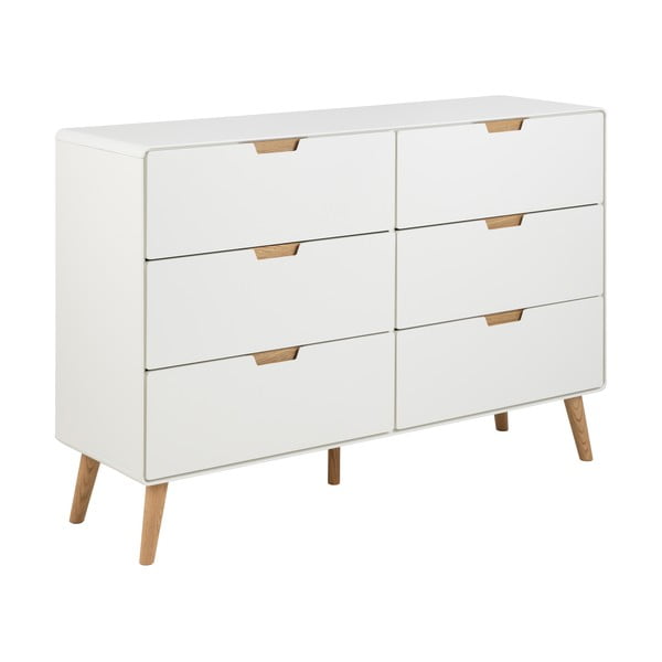 Bílá komoda 135x90x40 cm Lowell – Actona-image-2