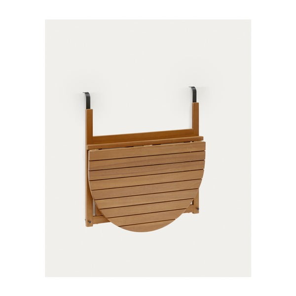 Závěsný balkonový stolek z masivu akácie 50x70 cm Amarilis – Kave Home-image-3