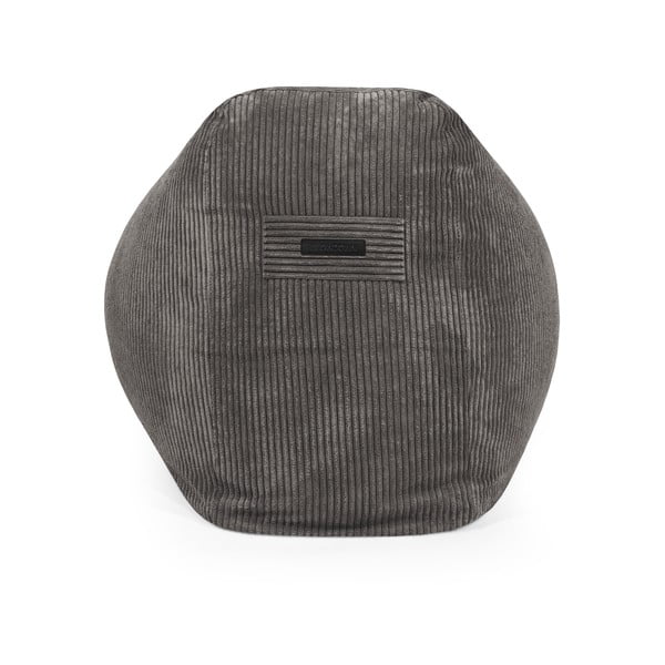 Tmavě šedý manšestrový sedací vak Snug Long 140 – SLOWDOWN-image-4