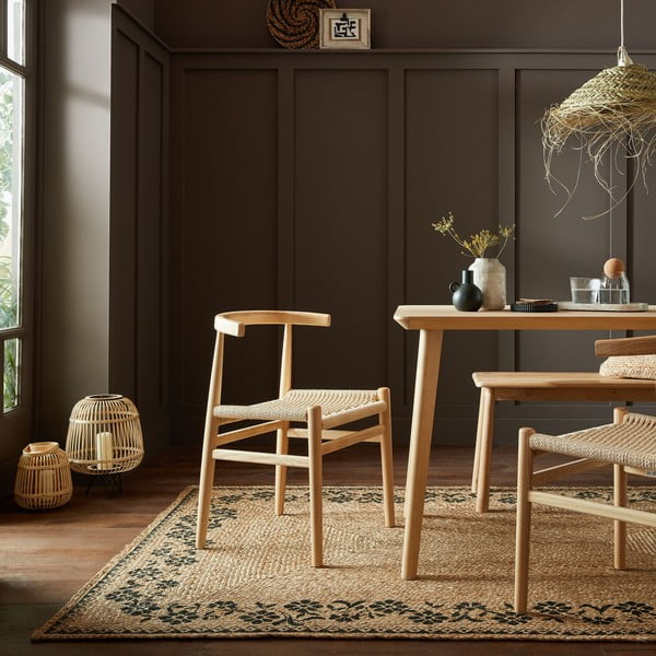 Jutový koberec v přírodní barvě 160x230 cm Maisie – Flair Rugs-image-1