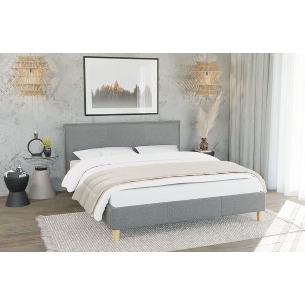 Čalouněná jednolůžková postel s roštem 90x200 cm Tina – Ropez-image-2