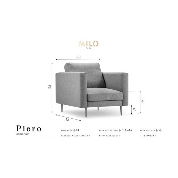 Modré křeslo Milo Casa Piero-image-2