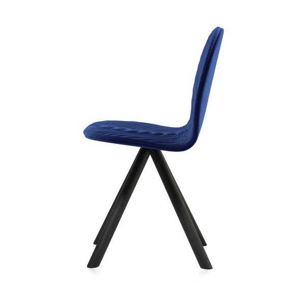 Tmavě modrá židle s černými nohami Iker Mannequin Wave-image-2