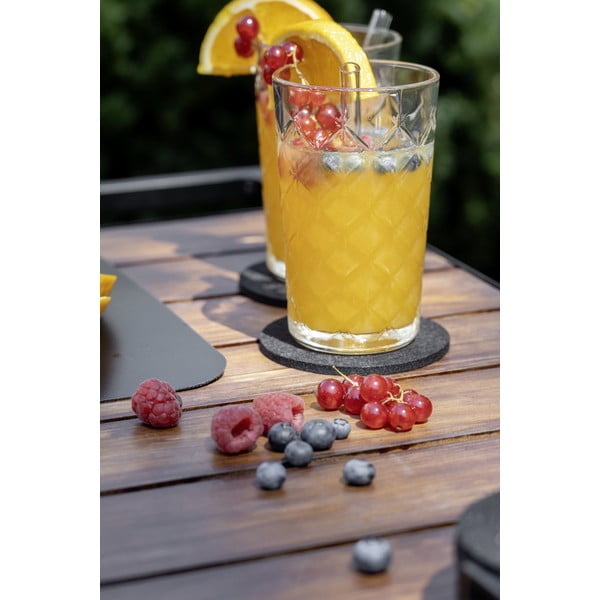 Černé podtácky v sadě 8 ks se stojanem – Wenko-image-3