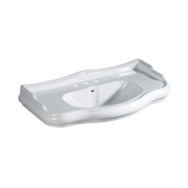 Bílé keramické umyvadlo 100x54,5 cm Retro – Sapho