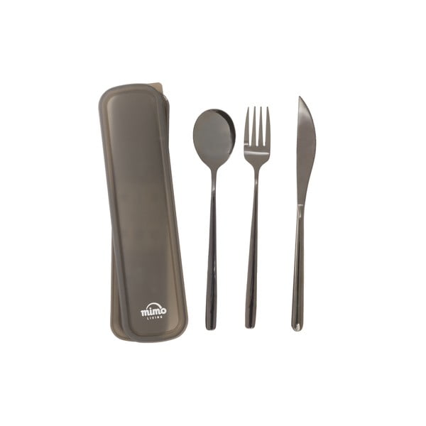 Černý nerezový příbor 3 ks Mimo – Premier Housewares