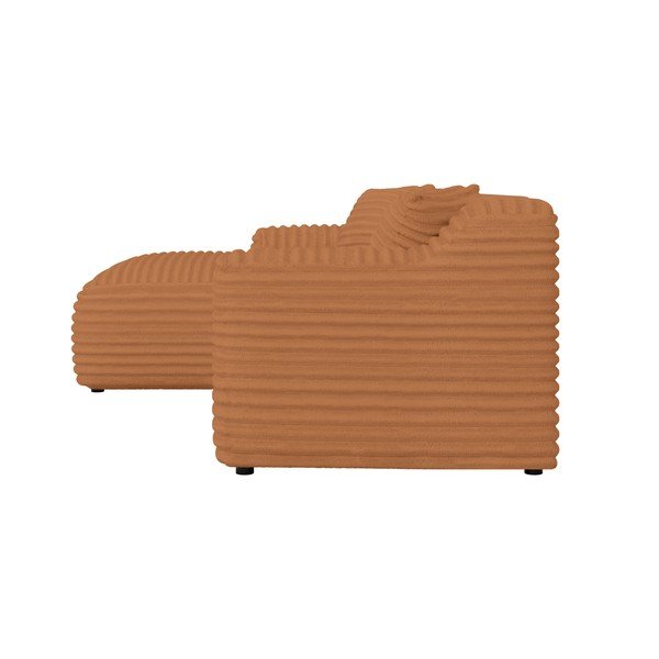 Manšestrová rohová pohovka v terakotové barvě (levý roh/s lenoškou) Martin – Ropez-image-3