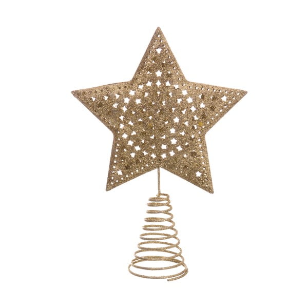 Hvězda na vánoční strom ve zlaté barvě Casa Selección Terminal ø 12 cm