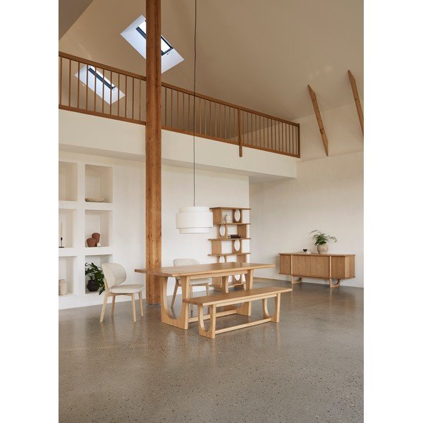 Rozkládací jídelní stůl v dekoru dubu 95x180 cm Flow – Unique Furniture-image-1