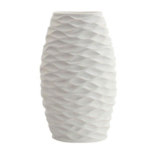 Keramická váza, bílá, 32,5 cm
