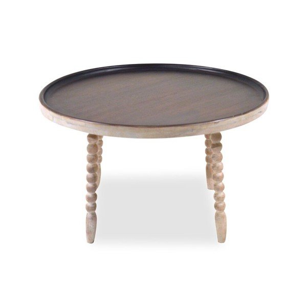 Konferenční stolek z mangového dřeva Støraa Knoxville, Ø 60 cm-image-1