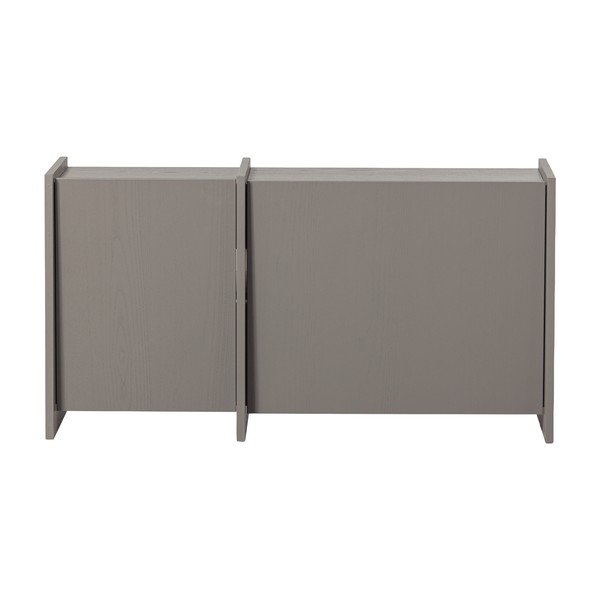 Šedý TV stolek v dekoru jasanu 102x53x44 cm Brock – WOOOD-image-2