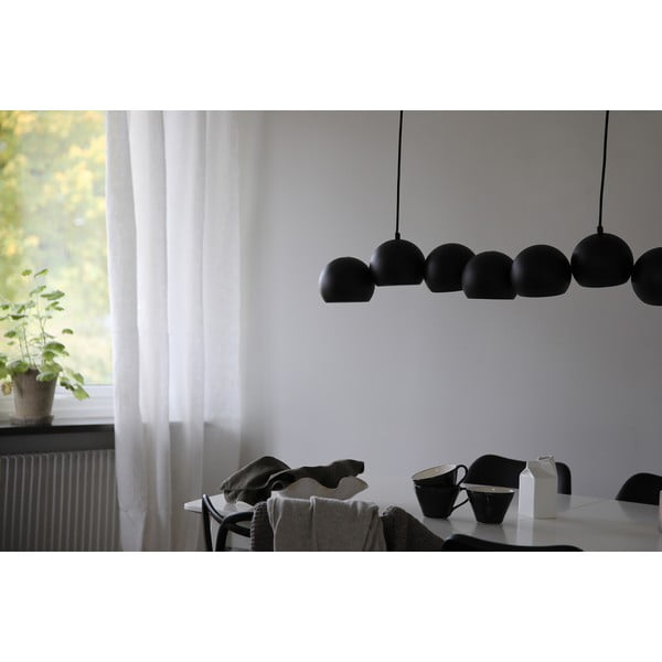 Černé závěsné svítidlo s kovovým stínidlem Cupolo – Markslöjd-image-3