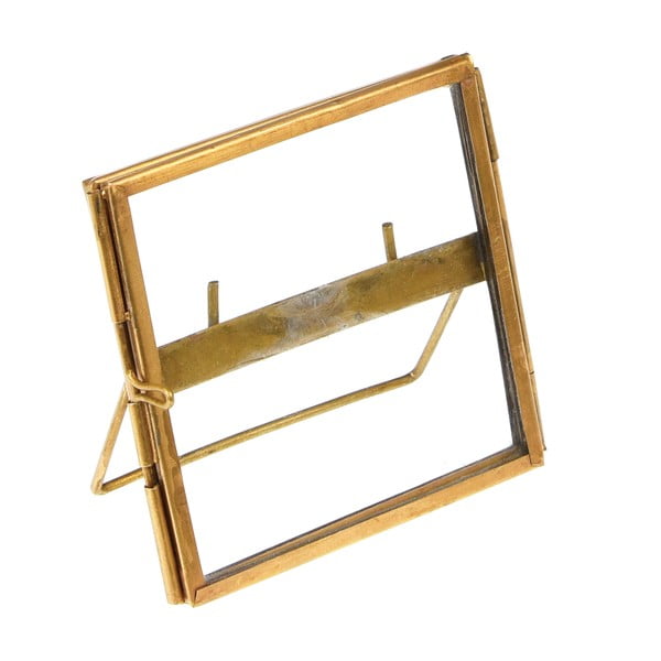 Kovový stojací rámeček ve zlaté barvě 8x8 cm – Rex London-image-3