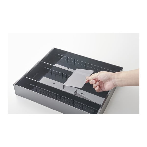 Černý plastový příborník do zásuvky 47.5 x 35 cm - YAMAZAKI-image-4