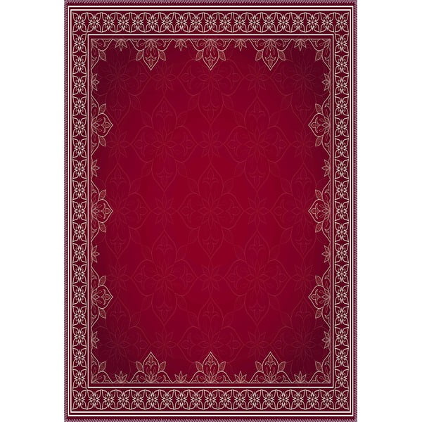 Červený koberec Vitaus Emma, 80 x 120 cm