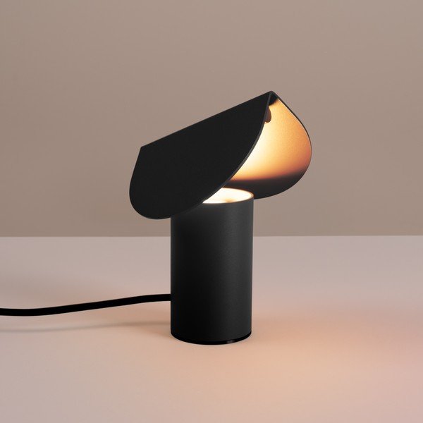 Černá hliníková LED stolní lampa (výška 15 cm) BISCUIT – Thoro-image-1