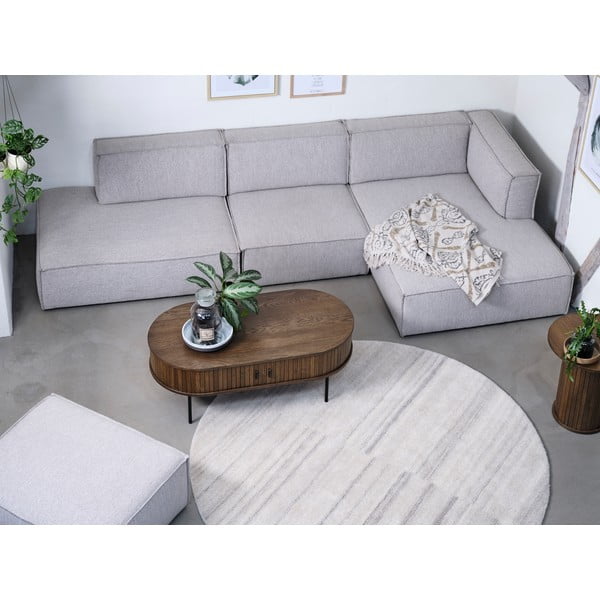 Konferenční stolek v dekoru dubu v přírodní barvě 60x120 cm Nola – Unique Furniture-image-3