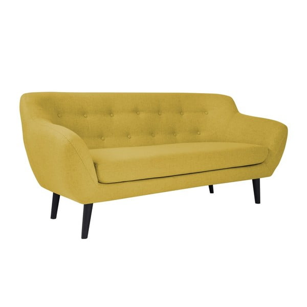 Žlutá pohovka Mazzini Sofas Piemont, 188 cm