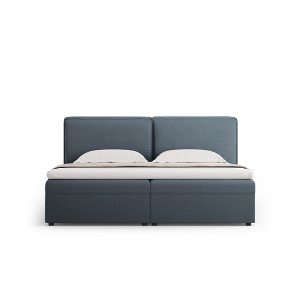 Modrá boxspring postel s úložným prostorem 180x200 cm Arendal – Cosmopolitan Design-image-4