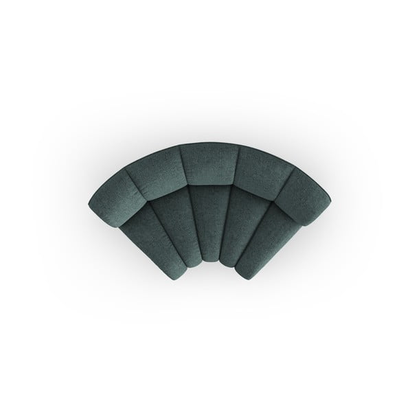 Tyrkysový žinylkový modul pohovky (variabilní roh) Lupine – Micadoni -image-2