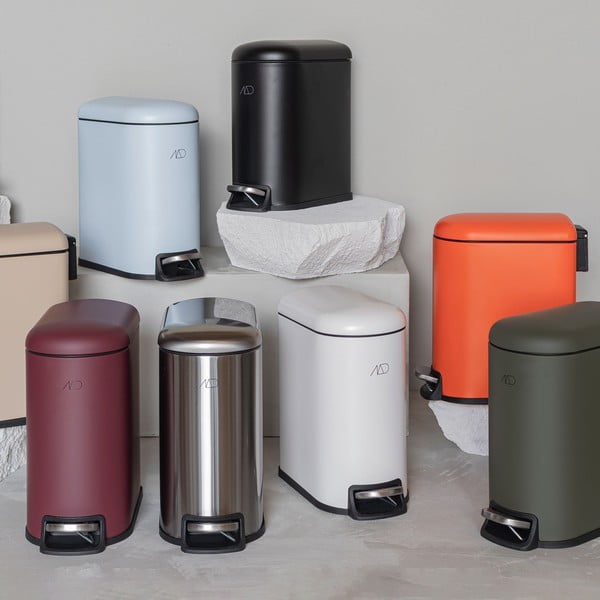 Tmavě zelený nášlapný kovový odpadkový koš 5 l Mini Walther – Mette Ditmer Denmark-image-3